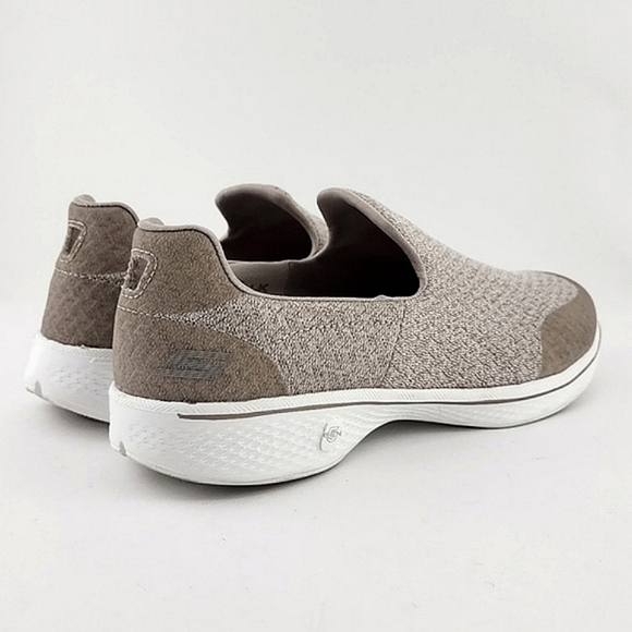 Skechers Performance Go Walk 4 Pursuit Walking Slip On Shoe Heathered Beige Sz 6 - Picture 8 of 16